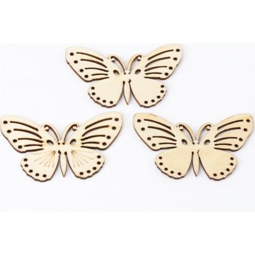 Plant And Animal Pattern Buttons And Wooden Crafts, Household Wooden Sewing Buttons, Scrapbook Mixed Wooden Decoration Crafts