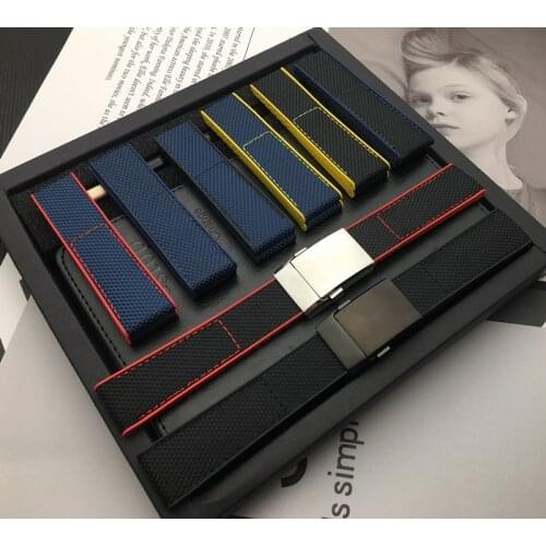 New Nylon Watch Band Watchband For Breitling strap for NAVITIMER WORLD Avenger/navitimer belt 22mm buckle Black Yellow Red tools