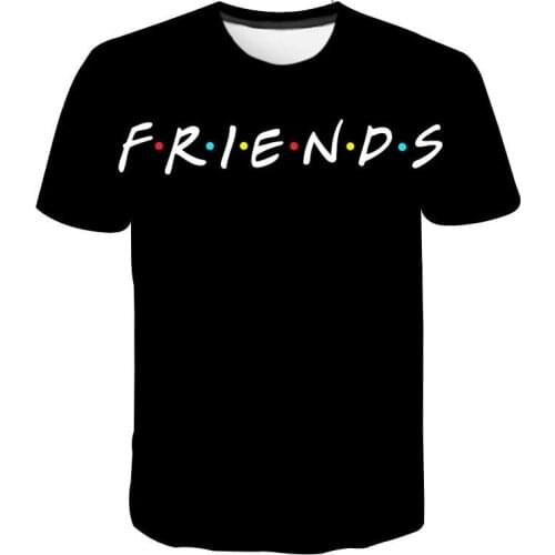 TV Show Friends 3D Printed T-Shirt Men Women Fashion Streetwear Crewneck Short Sleeve T Shirt Harajuku Tees Tops Unisex Clothing