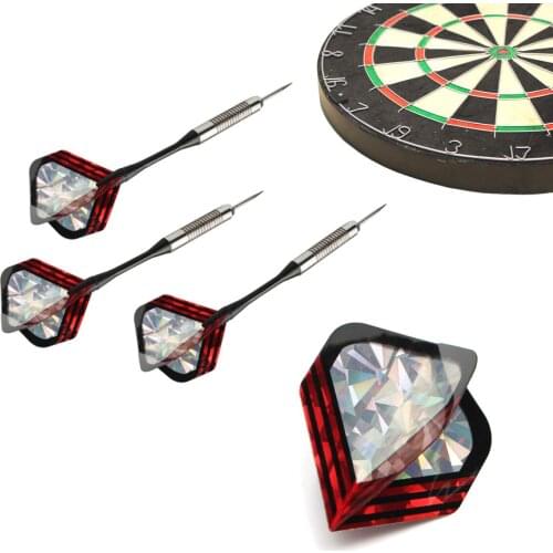 3pcs/lot PET 2D laser reflective Bling Dart Flights Standard Darts Tail Flights Wing Harrows Throwing Toy For Darts Gaming