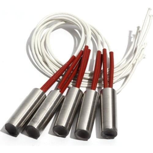 5PCS 18mm Diameter 25~35mm Length Electric Heating Pipe 304SUS Tubular Cartridge Heater 140/150/160/180/190W Resistance Element