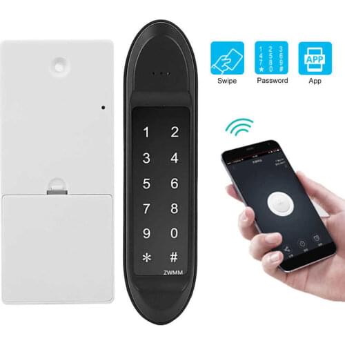 Smart Door Keypad Lock RFID Electronic Lock Remote Password Bluetooth APP Card Induction Unlock USB Rechargeable Cabinet Lock