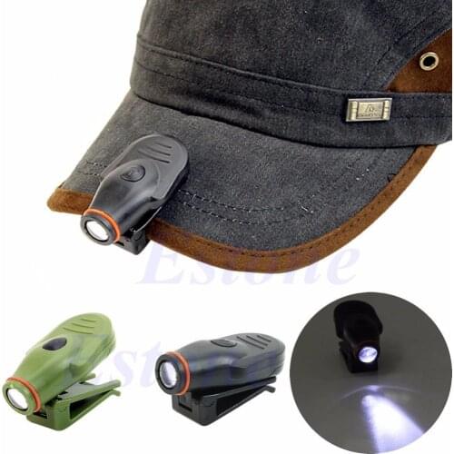 Bright Clip-on LED Cap Hat Light Headlamp Torch Fishing Camping Hunting Outdoor