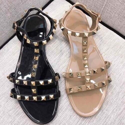 Womens Shoes Fashion Brand Womens Shoes New Fashion Shoes For Woman Summer Shoes Rivet Sandals Top Quality Casual Jelly Shoes