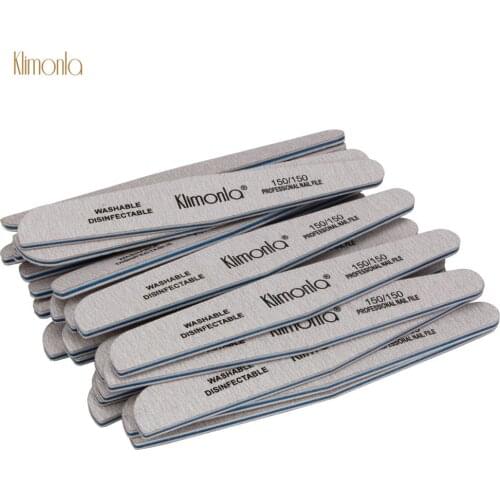 10 PCS Professional Double-side Nail File 150/150 Sandpaper Sanding Nails Art UV Polish Tools Buffer Care Manicure Washable