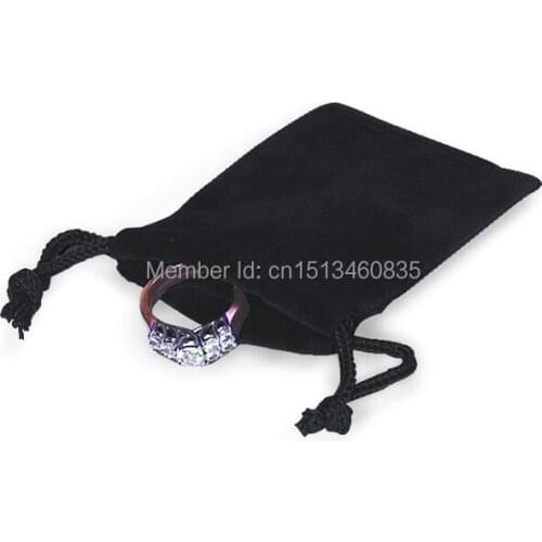 100pcs/lot free shipping cotton jewelry pouch cotton gift pouch cotton drawstring pouch bag custom logo gift bag ring bag