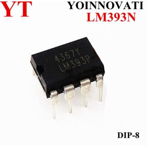 50pcs/lot LM393N LM393 393 DIP8 IC Best quality
