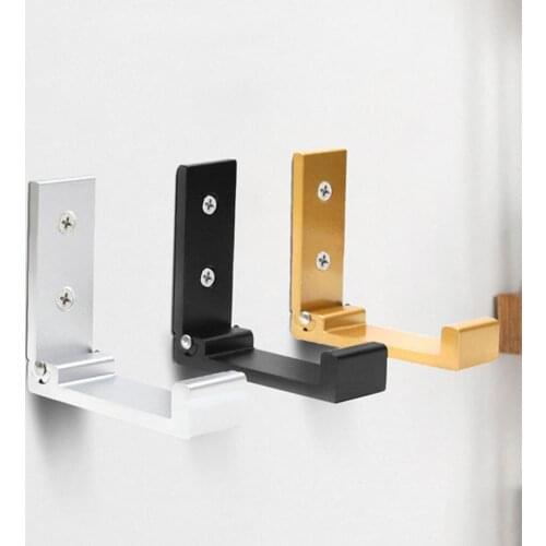 Space Aluminium 6Pcs Modern Space Saving Wall Coat Hanger Strong Loading Wall Hook Wide Application for Home