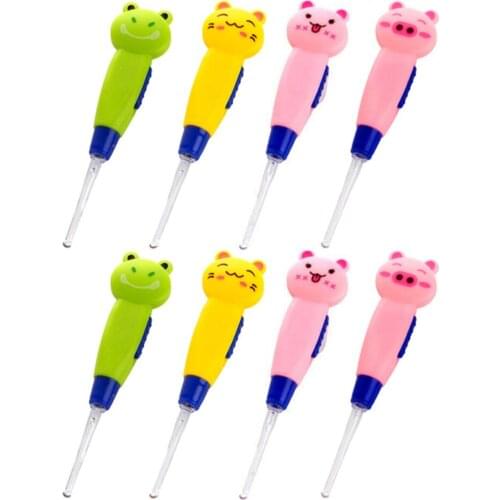 8 Sets Ear Wax Removal LED Light Children Earwax Remover Tool (Assorted Color)