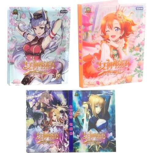 80/160Pcs Holder Album Goddess Story Novelty Gift Cards Book Album Book Top loaded List Playing Cards