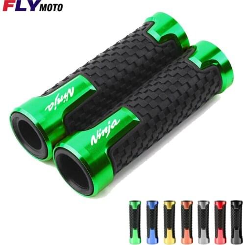 For KAWASAKI Ninja 250R 300R 250 400 650R 1000 2008-2019 7/8" 22mm CNC Aluminum Motorcycle Handle Grips Racing Handlebar Grip