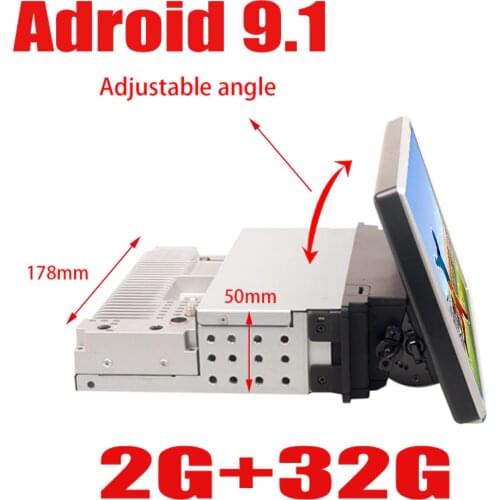 1 din 10.1 inch car radio player 2GB+32GB Android 9.1 GPS navigation Bluetooth car video stereo multimedia player for universal