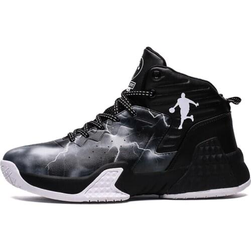 Basketball Shoes Men Air Sports Shoes High Tops Mens Basketball Sneakers Athletics Basket Shoes Chaussures de basket Black shoes
