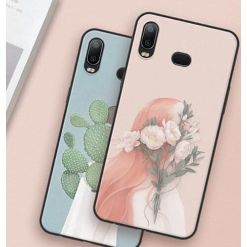 For Samsung galaxy A6S Case Literary style soft phone Cases For Samsung A6S A6 S G6200 Cover Protection case Shell coque capa