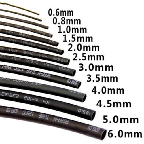 Black heat shrinkable tube insulating sleeve wire sheath double shrinkage electrician 0.5-120mm