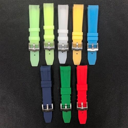 For NH35/NH36 Movement Plastic Watch Case + Rubber Strap Acrylic 40mm One-Way Rotation 60click Watch Case