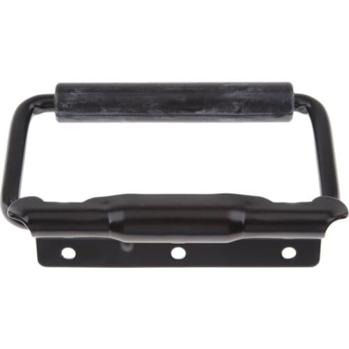 Cabinet Door Box Stainless Steel Folding Pull Handle Pulls Puller Black