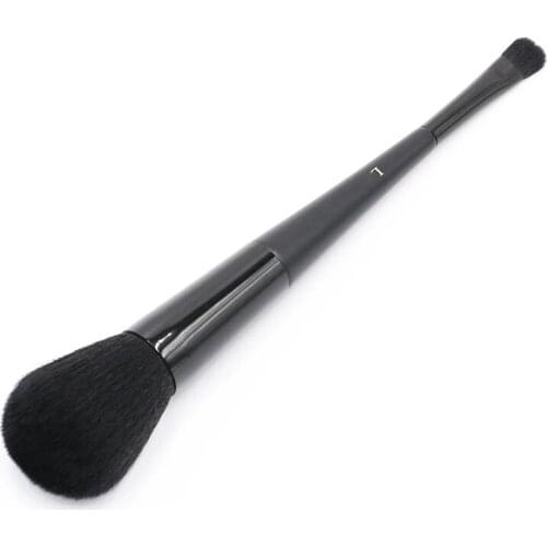 Double Head Eye Shadow Brush Makeup Tool Makeup Brush Face Cheek Blush & Eyeshadow Brush High Quality Synthetic Hair Blush Brush