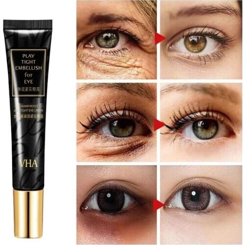 Caviar Moisturizing Eye Cream Avocado Soothes Dark Circles Eye Cream Night Repair Day Nourishing Firming Skin Eye Essence Cream