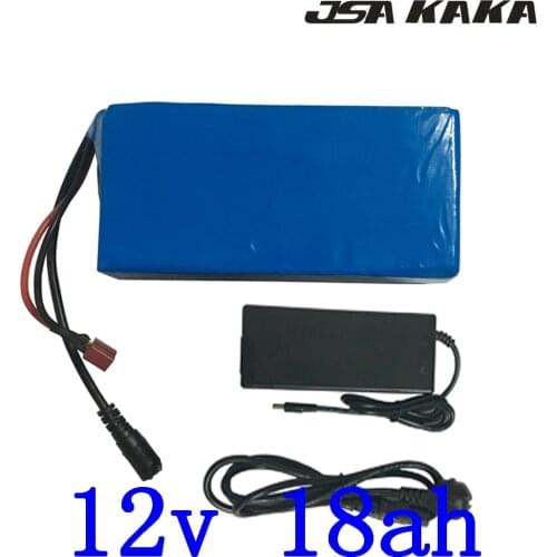 12V 18AH Li-ion Pack 12V 18000MAH Lithium ebike battery 12V Electric Bike Battery for 12 cctv camera with 12.6V 3A Charger