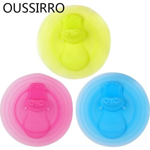 Cute Hippo Modeling Sink Drainer For Kitchen Sink Bathroom Toilet Antiodor Deodorant Silicone Soft Silicone Floor Drain Strainer