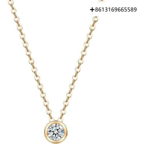 Fashionable 925 silver necklace female contracted temperament acts the role of jewelry pendant female clavicle chain female