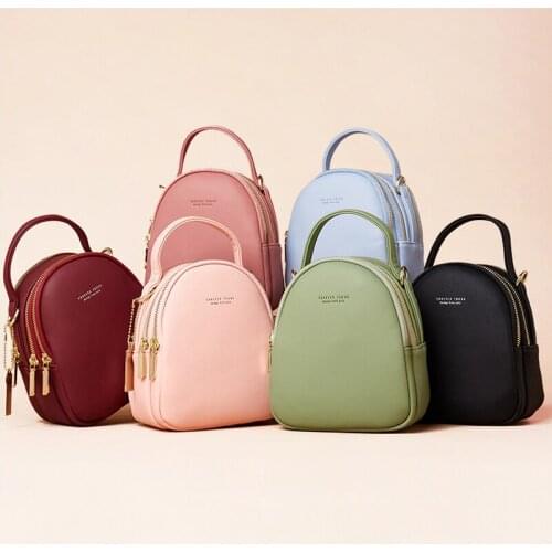 Fashion Leather Mini Backpack Purse for Women Ladies Tote Multi-Function Luxury Shoulder Bag Messgner Bags Mochila Feminina NEW