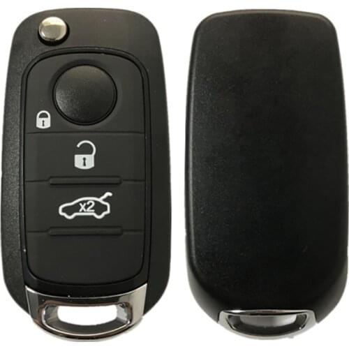 CN017009 Aftermarket 3 Button Flip Fiat Egea tipo 500 500X Key With 434MHz Megamos 88 AES Chip VIRGIN Blade SIP22 Model: I6FA