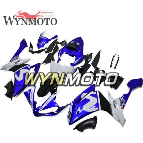 Complete Fairing Kit For Yamaha YZF1000 R1 Year 2007 2008 07 08 R1 Injection ABS Plastics Motorbike Body Kit Blue White Hulls