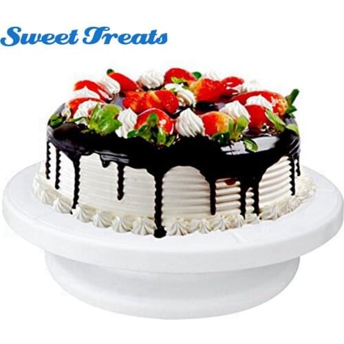 Sweettreats Cake Turntable 360 Degree Rotating Cake Stand Decorating Turntable