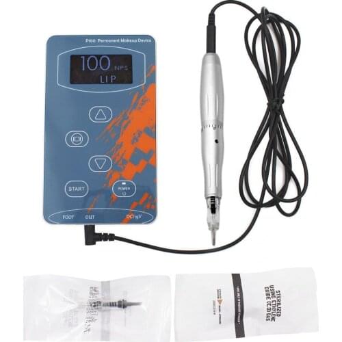 Professional Eyebrow Tattoo Machine Pen For Permanent Make Up Eyebrows Microblading Makeup DIY Kit With Tattoo Needle