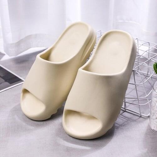 Men Women Non-slip Bathroom Home Shoes Summer Slippers Indoor Comfortable Soft Slippers Flat Thick Sole Slides Womens Sandals