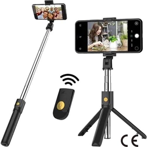 Bluetooth Selfie Stick Remote Control Tripod with Detachable Tripod Stand for iPhone Samsung Huawei xiaomi smartphone and More
