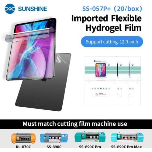 SUNSHINE SS-057P+ 12.9 inch tables Hydrogel Film Screen Protector For IPAD Tablet Movie sheets For SS-890C Cut Machine