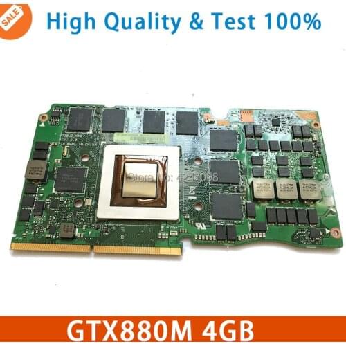 NEW GTX 880M GTX880M N15E-GX-A2 DDR5 4GB VGA Video Graphics Card For ASUS G750J G750JZ G750JS G750JH G750JW Test 100