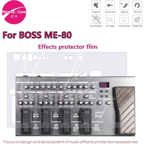 Neway-Case Electric Guitar Effect Protector Film for BOSS ME-80 Guitar Effect Pedal Accessories