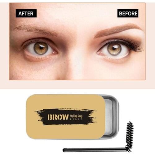 3D Feathery Brows Eyebrow Soap Makeup Brows Shaping Kit Lasting Eyebrow Setting Gel Waterproof Eyebrow Tint Pomade Cosmetics