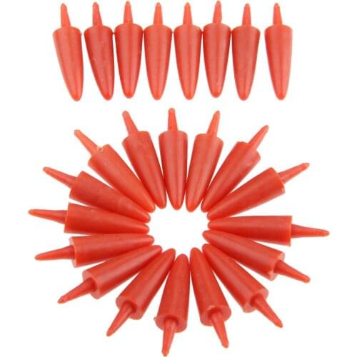 50pcs 8x23mm Santa Claus Dolls Plastic Safety Nose Dolls DIY Sewing Crafting Doll Puppet Stuffed Plush Animals Christmas Decor