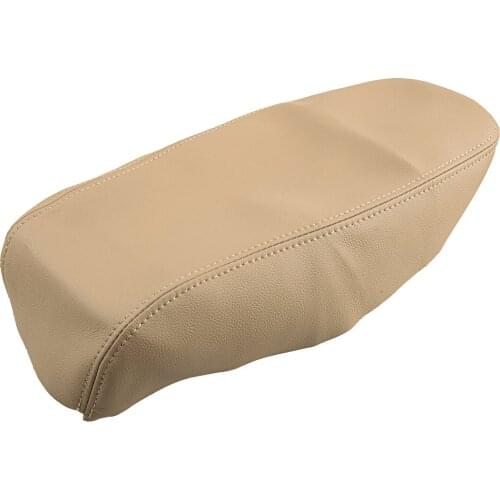 Beige Car Microfiber PU Leather Center Console Armrest Lid Cover Fit For Toyota Avalon 2013 2014 2015 2016 2017 2018