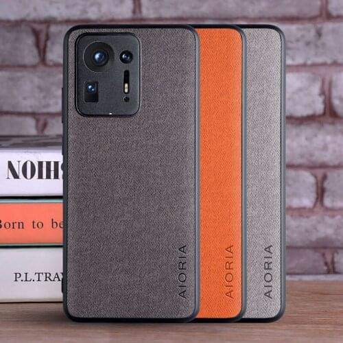 Case for Xiaomi Mix 4 Mi Mix 4 Mix4 5G coque Luxury textile Leather skin soft phone cover for xiaomi mi mix 4 case funda capa