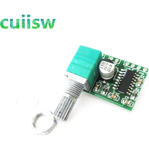 Super Mini PAM8403 DC 5V 2 Channel USB Digital Audio Amplifier Board Module 2 * 3W Volume Control with Potentionmeter Switch