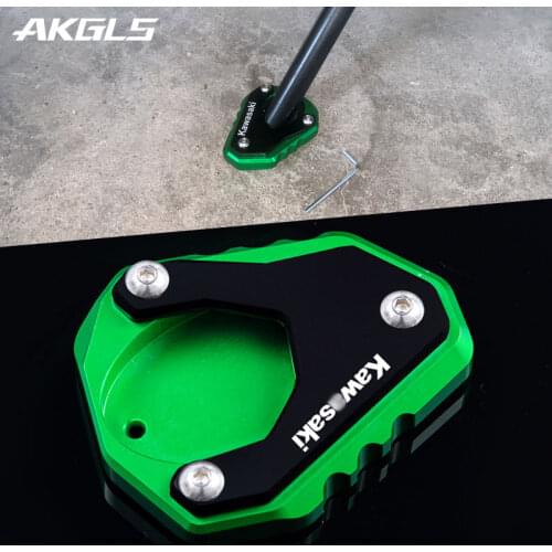 For KAWASAKI NINJA400 NINJA 400 Z400 2018 2019 2020 Motorcycle CNC Kickstand Foot Side Stand Extension Pad Support Plate Enlarge