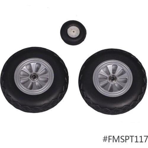 FMS 1500mm 1.5m P47 Main and Rear Wheel Set FMSPT117 Razorback RC Airplane Model Plane Aircraft Avion Spare Parts Accessories