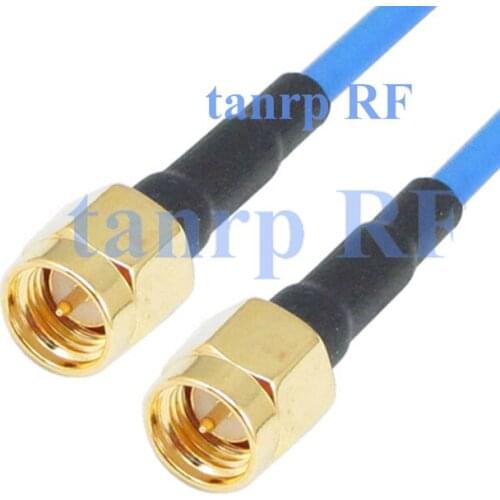 15CM coaxial Sexi Flexible blue jacket jumper extension cable RG405 6in SMA male plug to SMA male RF adapter connector WIFI