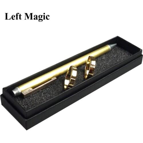 Ghostly Linking Finger Rings (Gimmick) 2.0 Magic Tricks Magician Close Up Props Illusion Ring Visibly Unlink Magie