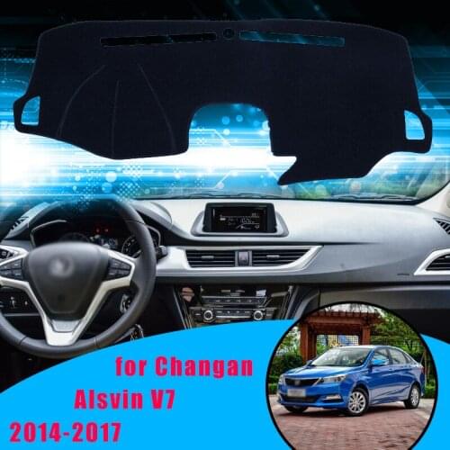 Car Dashboard Cover Mat Sun Shade Pad Instrument Panel Carpets Anti-UV for Changan Alsvin V7 2014-2017 Accessories