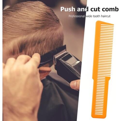 Salon Hairdressing Carbon Fiber Anti-static Hair Clipper Wide Tooth Cutting Comb Pro Salon Hair Care Styling Tool