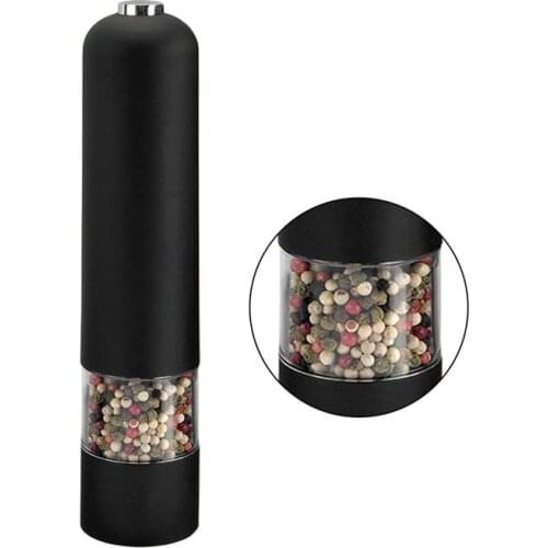Pepper Grinder Electric Salt Mill Plastic Portable Spice Herb Grinder Kitchen Accessory for Cooking Hot Sale