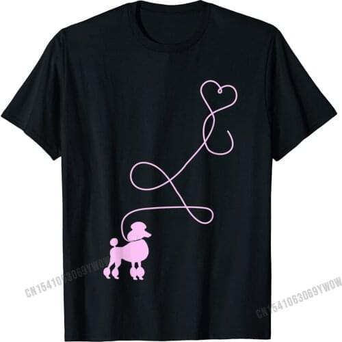 1950s Sock Hop Costume 50s Theme Dog Pink Poodle Heart Top T-Shirt Camisas Men Tops Shirt Prevalent Cool Cotton Boy T Shirt Cool