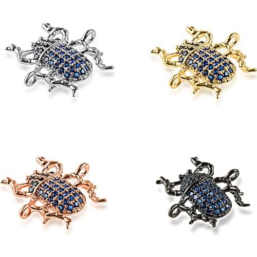 NEW Reptile Exquisite Diy Jewelry Bracelet Making Copper Cubic Zirconia Bracelet Necklace Pendant Accessories Connector Hole